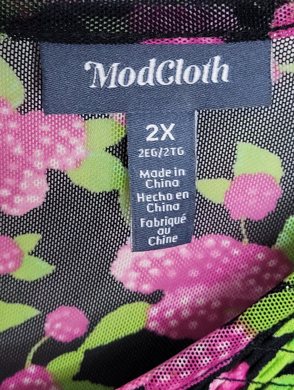 ModCloth Jam Packed on the Prairie Dress Size 2X Raspberry Ruffle - Picture 11 of 13